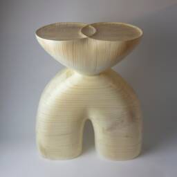 Vesica Bone - Side Table Handcarved Sculptural Furniture - thumbnail 1
