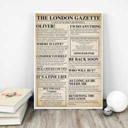 Oliver Musical Poster - Newspaper Style, Broadway West End Art - thumbnail 2