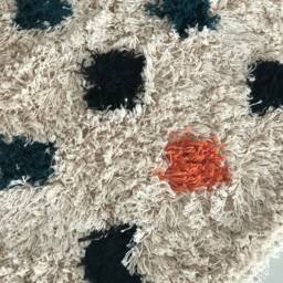 Hand-Tufted Cotton Rug Boho Nursery Decor, Soft Play Mat - 4x6 Ft - thumbnail 4