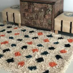 Hand-Tufted Cotton Rug Boho Nursery Decor, Soft Play Mat - 4x6 Ft - thumbnail 3