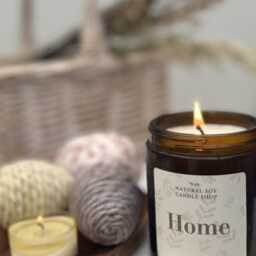 Cosy Home Candle, Luxury Sandalwood & Vanilla Candle - thumbnail 3