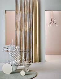 Luxury Sale % Scaladreamy Gold&transparent Decorative Fabric Curtain 3 Meters High Pleated Nya Nordiska