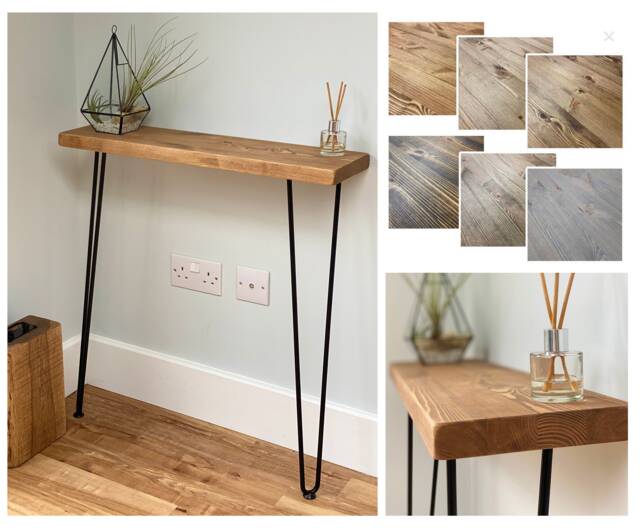 Rala - Scandi // Scandinavian Entryway Console Table With Hairpin Legs - image 1