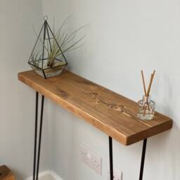 Rala - Scandi // Scandinavian Entryway Console Table With Hairpin Legs - thumbnail 2