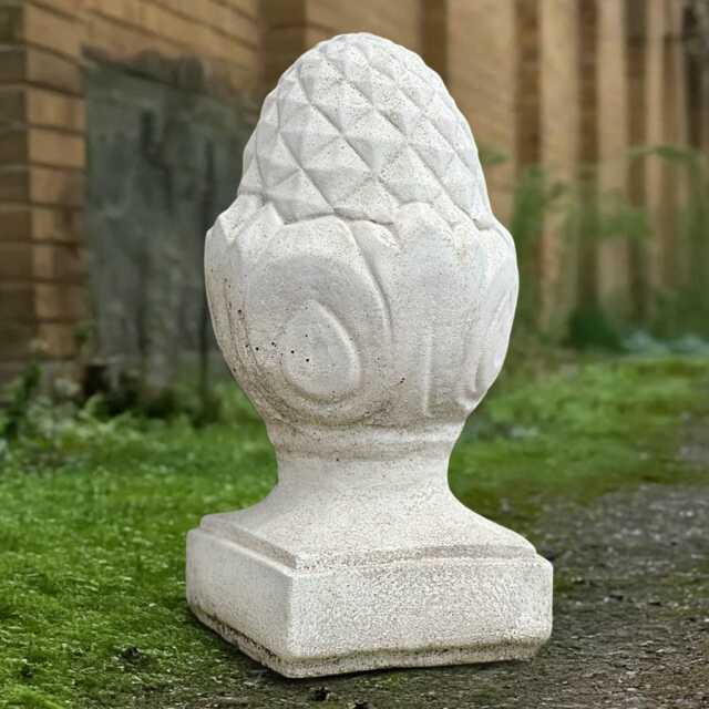 Fantasy Acorn Sculpture Concrete Statue Outdoor Figurine Cement Ornament Handmade Front Door Art Lawn Decoration - image 1