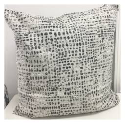 Gray Pillow Cover Zipper Closure Black Euro Shams Blue Pillow Cover. Lumbar Slub Canvas Linen Look 22x22 24x24 26x26 - thumbnail 1