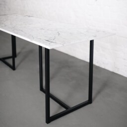 Lima Marble Dining Table With Solid Steel Legs. An Iconic Design Piece - thumbnail 3