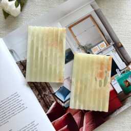 Fluted Marble Coaster Natural Stone Soap Dish, Jewelry Tray - 4.8x3.5In - thumbnail 3