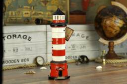 Handmade Ceramic Nida Lighthouse Candle Holder - Lithuania Coastal Decor Nautical Tealight Lantern Gift For Sea Lovers