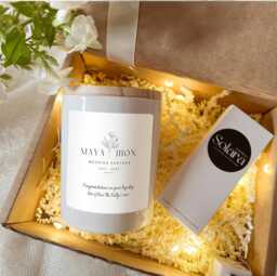 Personalised Wedding Candle Gift For Couple, Mr Mrs With Names & Date, Day D??cor, Bride & Groom Keepsake, Wedding Candle - thumbnail 1
