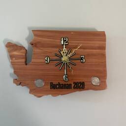Washington Handmade State Quarter Clock With Inlaid Quarters. Fully Customizable - thumbnail 2