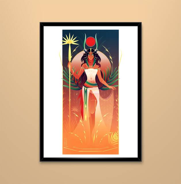Art Print ~ Hathor Gods Of Egypt - image 1