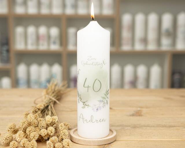 Birthday Candle For The 40Th Anniversary As A Birthday Gift - image 1