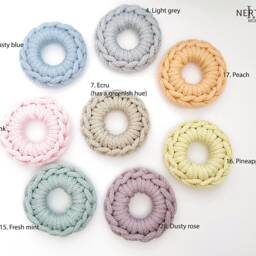Crochet Round Rug For Children's Rooms - Suitable Sitting Areas Or Bathrooms - thumbnail 4