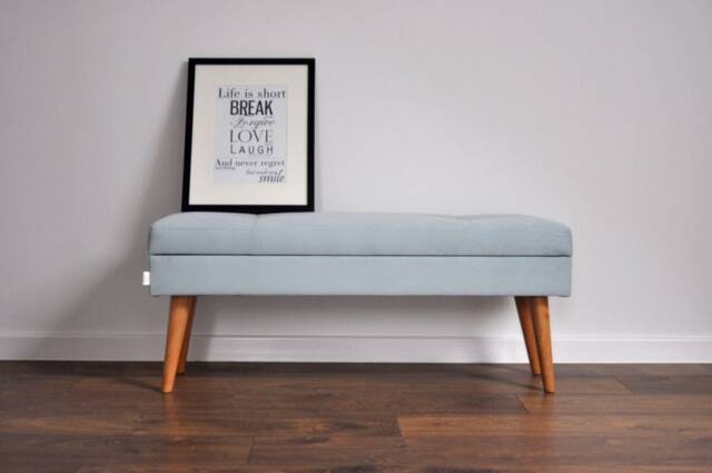 Lovare Bench With Storage For Rossi Furniture Upholstered Quilted Modern - image 1