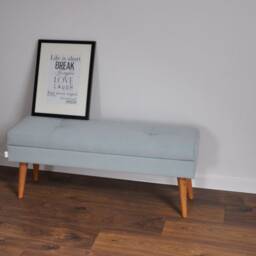 Lovare Bench With Storage For Rossi Furniture Upholstered Quilted Modern - thumbnail 2