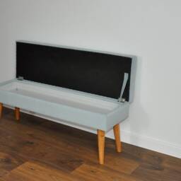 Lovare Bench With Storage For Rossi Furniture Upholstered Quilted Modern - thumbnail 3