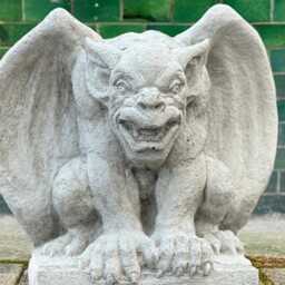 Massive Gargoyle Statue Concrete Gothic Sculpture Stone Demon Figurine Outdoor Monster Ornament Front Door Decor Monster Lover Gift - thumbnail 4