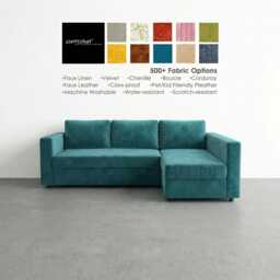 Manstad Corner Sofa-Bed With Storage Cover, Custom Made Slipcover To Fit Manstad, Manstad Sofa Couch Cover - thumbnail 1