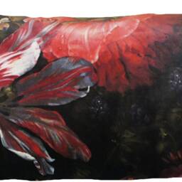 Floral Cushion Cover Italian Velvet Throw Pillow Case Hydrangea Roses Peony Printed - thumbnail 2