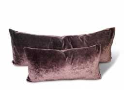 "Purple Velour Velvet Pillow Cover, 36"" X 14"" Lumbar, 18"" 18" - thumbnail 1