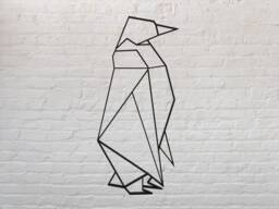 Geometric Penguin Sculpture 3D - Hanging Wall Art Figure Decor Scandinavian Style Hygge Home Animal Animals Gift - thumbnail 1
