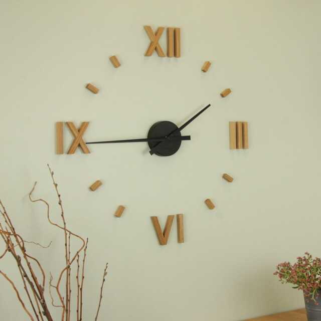 Large Designer Clock Kasper'o'clock Made Of Oak - image 1