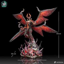 Hellborn Devil Hunter - Demon King Warrior Dante Sdt Resin Figure 16K - thumbnail 3