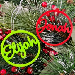 Personalised Christmas Bauble Name - First Tree Decorations Family Xmas Stocking Ornament - thumbnail 2