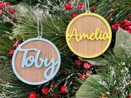 Personalised Christmas Bauble Name - First Tree Decorations Family Xmas Stocking Ornament - thumbnail 1