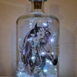 Led Horse Bottle Lamp - thumbnail 3