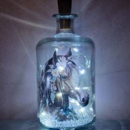 Led Horse Bottle Lamp - thumbnail 2