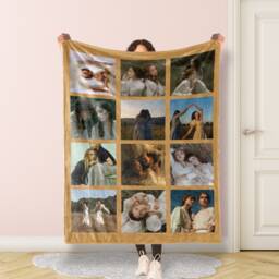 Personalized Best Friend Photo Blanket Collage, Blanket, Picture With Text, Memorial Best Friend Gift - thumbnail 1
