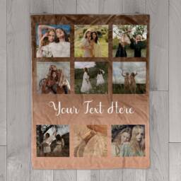 Personalized Best Friend Photo Blanket Collage, Blanket, Picture With Text, Memorial Best Friend Gift - thumbnail 3