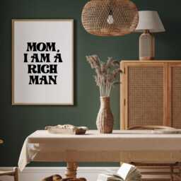 Mom I Am A Rich Man Cher Print Retro Music Lyric Wall Art - thumbnail 3