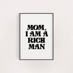 Mom I Am A Rich Man Cher Print Retro Music Lyric Wall Art - thumbnail 2
