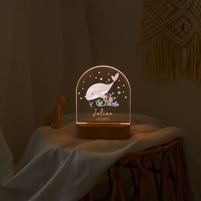 Personalized Night Light For Kids Girls Boys, Customized Gifts Baby Bedroom, Nursery Decor Light, Room Birthday Christmas - image 1