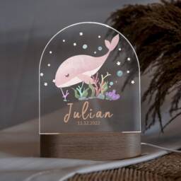 Personalized Night Light For Kids Girls Boys, Customized Gifts Baby Bedroom, Nursery Decor Light, Room Birthday Christmas - thumbnail 2