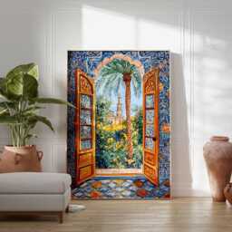 Henri Matisse Poster, Islamic Decor, Arabic Wall Art, Floral Print, Landscape Botanical Print - thumbnail 3