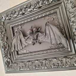Unique Gothic Halloween Mummified Two-Headed Vampire Bat Faux Taxidermy - thumbnail 2