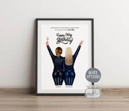 30Th Birthday Gift, Friend Best Wall Art, Personalised Gift - thumbnail 1