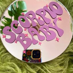 Scorpio Horoscope/star Sign Mini Disc Mirror - thumbnail 2