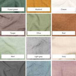 Linen Quilt Bedspread Queen Quilted Linen Blanket Bed Comforter Striped Cover Throw Soft Scandinavian Bedding - thumbnail 2