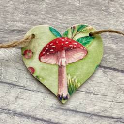 Red Squirrel Garland, Autumn Woodland Animal Bunting, Toadstool Wall Decor, Gifts For Mothers Day - thumbnail 3