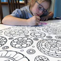 Giant Poster - Mandala Christmas Tree To Color In - thumbnail 3
