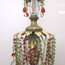 Gorgeous Rose Hanging Crystal & Murano Sconce Or Hanging Light Pendant - thumbnail 3