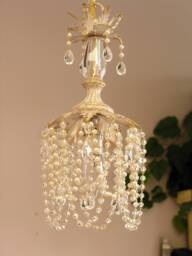 Gorgeous Rose Hanging Crystal & Murano Sconce Or Hanging Light Pendant
