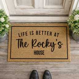 Better At Grandparents Mat - Personalized Names Rug Outdoor Entry Way - thumbnail 3