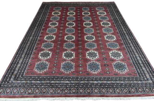 8x11 Pink Color Bokhara Rug - 2.50x3.00 Kids Room Luxury Area Turkish Fine Quality Afghan - image 1