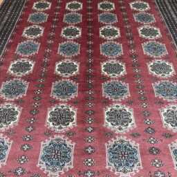 8x11 Pink Color Bokhara Rug - 2.50x3.00 Kids Room Luxury Area Turkish Fine Quality Afghan - thumbnail 3
